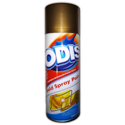 Краска-спрей ODIS золотой 18к мет. 188 (Китай) 450мл.(12)