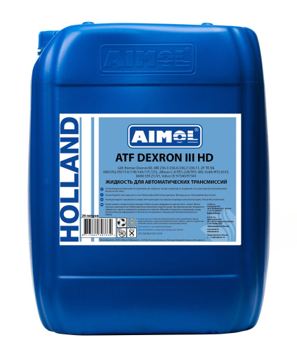 Масло AIMOL трансмиссионное ATF Dexron III HD RU 20 л.